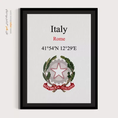 تابلو نماد های کشورهای جهان - اسپو دکور