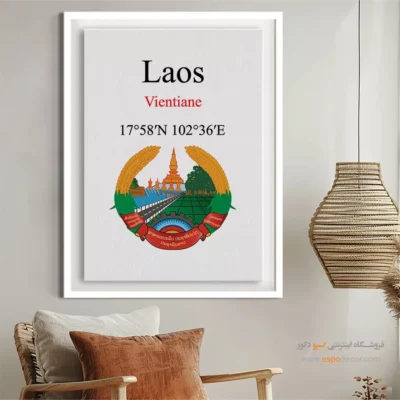 تابلو نماد های کشورهای جهان - اسپو دکور