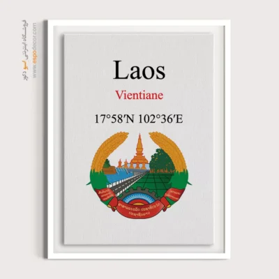 تابلو نماد های کشورهای جهان - اسپو دکور