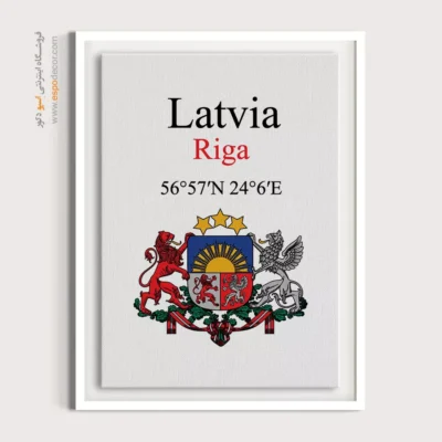 تابلو نماد های کشورهای جهان - اسپو دکور