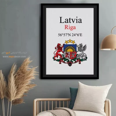 تابلو نماد های کشورهای جهان - اسپو دکور