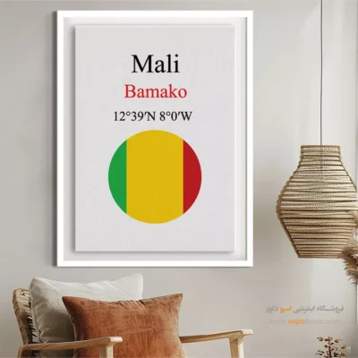 تابلو نماد های کشورهای جهان - اسپو دکور