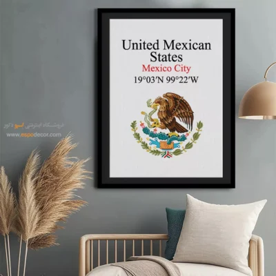 تابلو نماد های کشورهای جهان - اسپو دکور