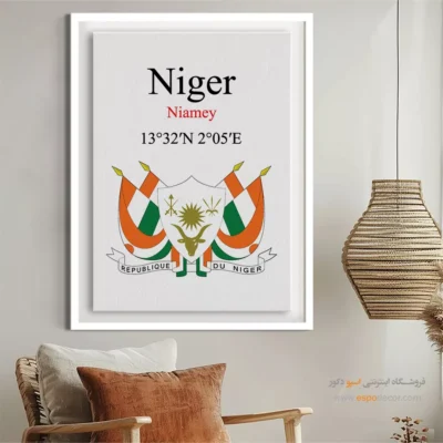 تابلو نماد های کشورهای جهان - اسپو دکور