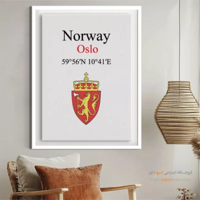 تابلو نماد های کشورهای جهان - اسپو دکور