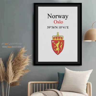 تابلو نماد های کشورهای جهان - اسپو دکور