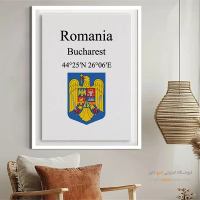 تابلو نماد های کشورهای جهان - اسپو دکور