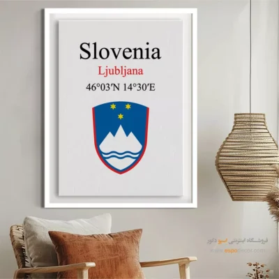 تابلو نماد های کشورهای جهان - اسپو دکور