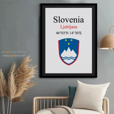 تابلو نماد های کشورهای جهان - اسپو دکور