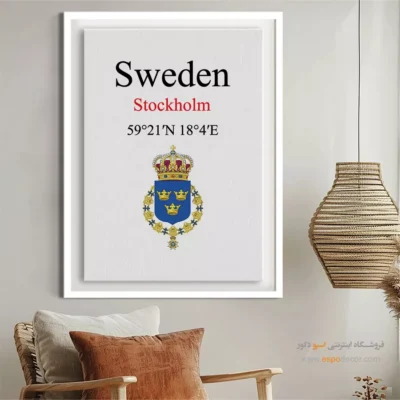 تابلو نماد های کشورهای جهان - اسپو دکور