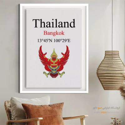 تابلو نماد های کشورهای جهان - اسپو دکور