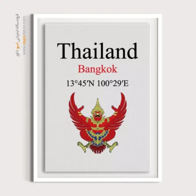 تابلو نماد های کشورهای جهان - اسپو دکور