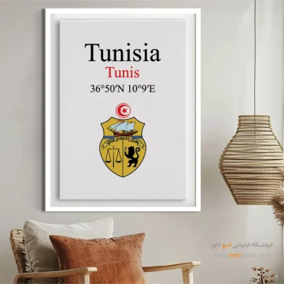 تابلو نماد های کشورهای جهان - اسپو دکور