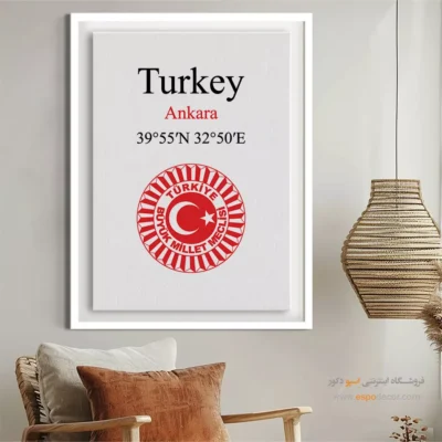 تابلو نماد های کشورهای جهان - اسپو دکور