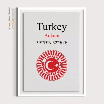 تابلو نماد های کشورهای جهان - اسپو دکور