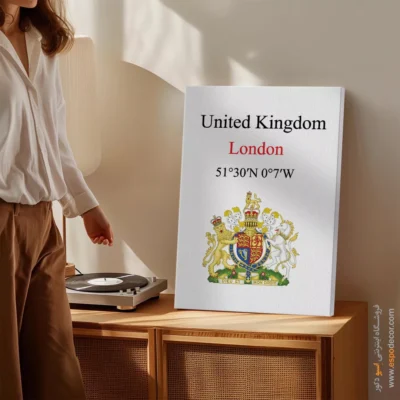 تابلو نماد های کشورهای جهان - اسپو دکور