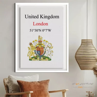 تابلو نماد های کشورهای جهان - اسپو دکور