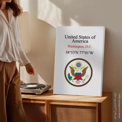 تابلو نماد های کشورهای جهان - اسپو دکور