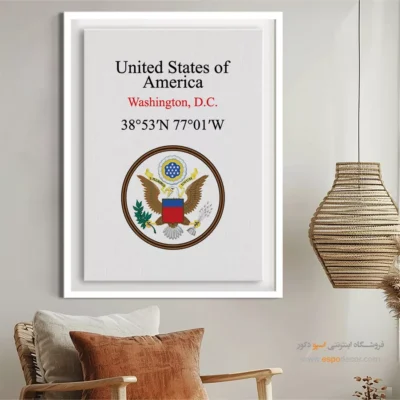 تابلو نماد های کشورهای جهان - اسپو دکور