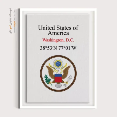 تابلو نماد های کشورهای جهان - اسپو دکور