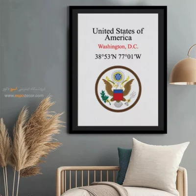 تابلو نماد های کشورهای جهان - اسپو دکور