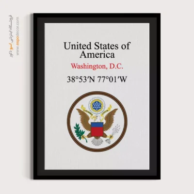 تابلو نماد های کشورهای جهان - اسپو دکور