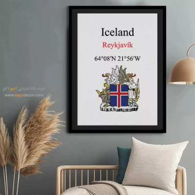 تابلو نماد های کشورهای جهان - اسپو دکور