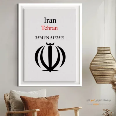 تابلو نماد های کشورهای جهان - اسپو دکور