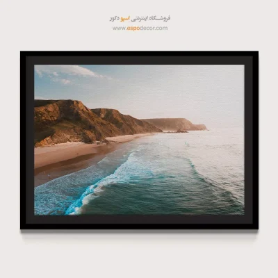 تابلو موج آرام در ساحل