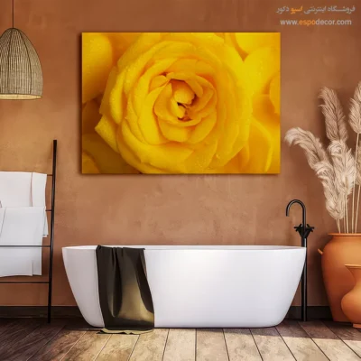 تابلو رز زرد - سرمد – تابلو طبیعت - اسپو دکور