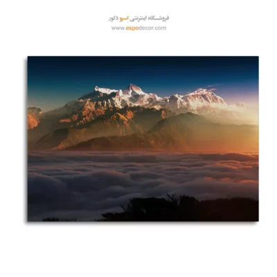 تابلو بوم طبیعت و ابرها - راز – تابلو طبیعت - اسپو دکور