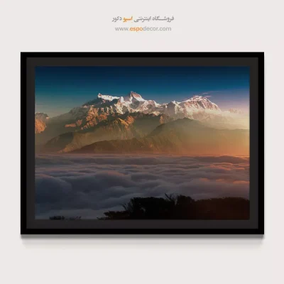تابلو بوم طبیعت و ابرها