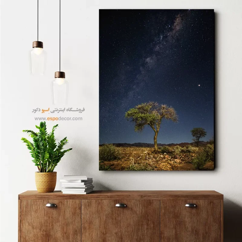 تابلو طبیعت برای چیدمان نورپردازی