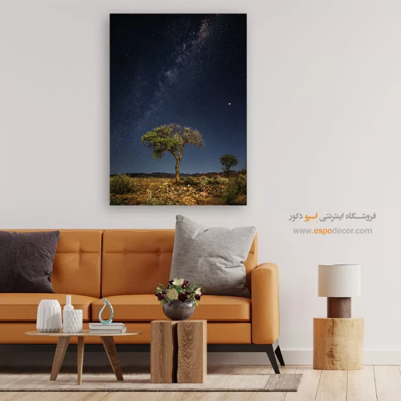 تابلو طبیعت برای چیدمان نورپردازی