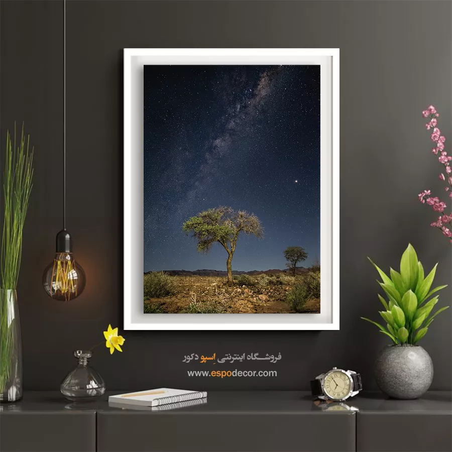 تابلو طبیعت برای چیدمان نورپردازی