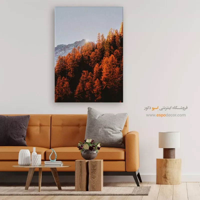 تابلو طبیعت در طراحی ساکت