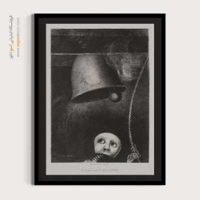 به ادگار پو (ناقوس مرگ با صدای یک ماسک) – تابلو نقاشی اودیلون ردون - اسپو دکور