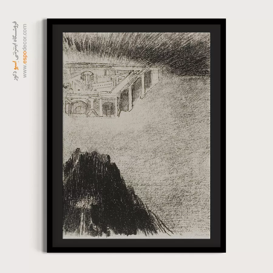 من شهر مقدس را دیدم که از جانب خدا از آسمان نازل میشد – تابلو نقاشی اودیلون ردون - اسپو دکور