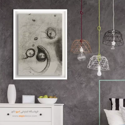 اینکه چشم‌های بدون سر مانند نرم‌تنان شناور بودند – تابلو نقاشی اودیلون ردون - اسپو دکور