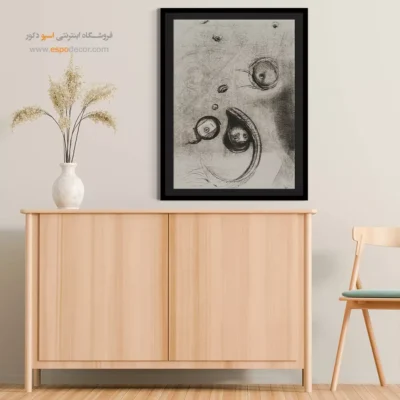 اینکه چشم‌های بدون سر مانند نرم‌تنان شناور بودند – تابلو نقاشی اودیلون ردون - اسپو دکور