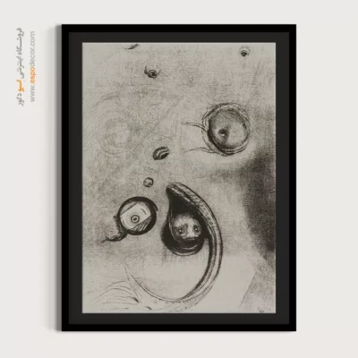 اینکه چشم‌های بدون سر مانند نرم‌تنان شناور بودند – تابلو نقاشی اودیلون ردون - اسپو دکور