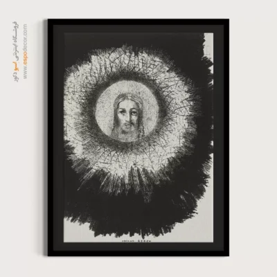 چهره مسیح در قرص خورشید درخشید – تابلو نقاشی اودیلون ردون - اسپو دکور