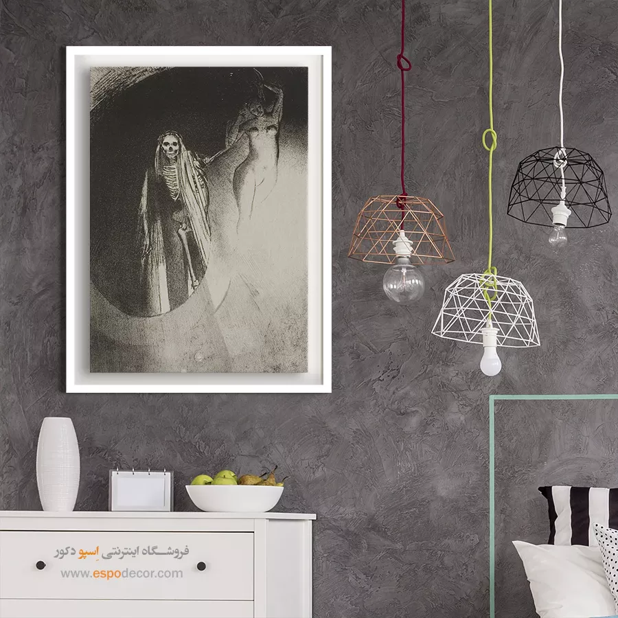 مرگ،بیا یکدیگر را در آغوش بگیریم – تابلو نقاشی اودیلون ردون - اسپو دکور