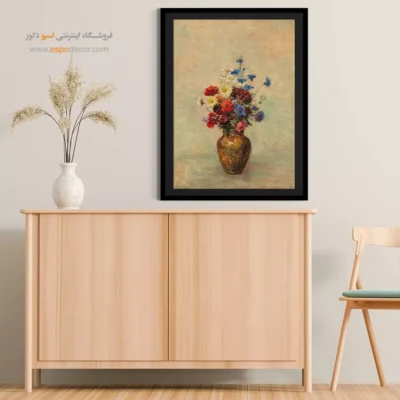 گل‌ها در گلدان – تابلو نقاشی اودیلون ردون - اسپو دکور