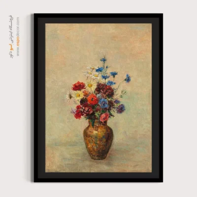 گل‌ها در گلدان – تابلو نقاشی اودیلون ردون - اسپو دکور
