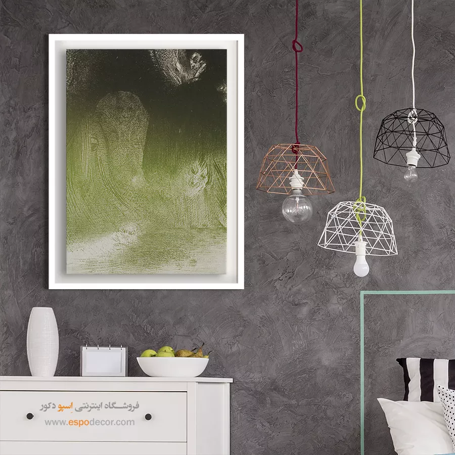 گاهی در آسمان چیزهایی دیدهام که به اشکال ارواح شباهت داشتهاند – تابلو نقاشی اودیلون ردون - اسپو دکور