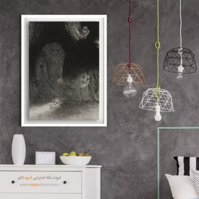 گاهی در آسمان چیزهایی دیده‌ام که به اشکال ارواح شباهت داشته‌اند – تابلو نقاشی اودیلون ردون - اسپو دکور