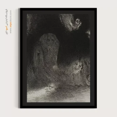 گاهی در آسمان چیزهایی دیده‌ام که به اشکال ارواح شباهت داشته‌اند – تابلو نقاشی اودیلون ردون - اسپو دکور