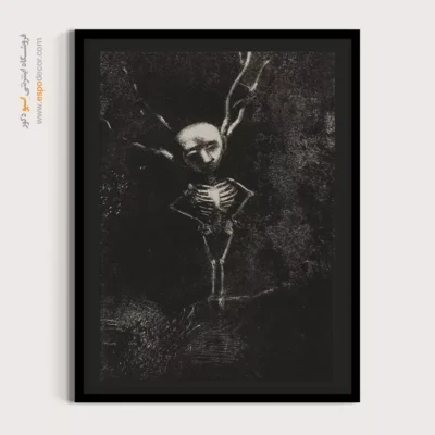 در هزارتوی شاخه‌ها، پیکر رنگ‌پریده پدیدار شد – تابلو نقاشی اودیلون ردون - اسپو دکور