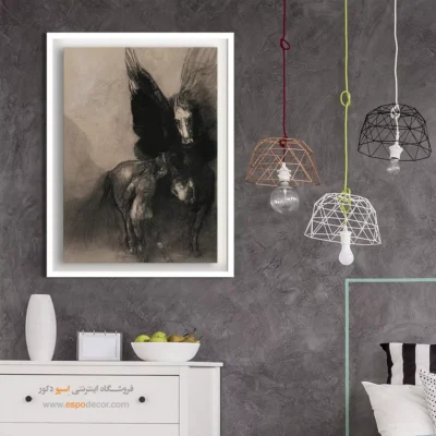 پگاسوس و بلروفون – تابلو نقاشی اودیلون ردون - اسپو دکور